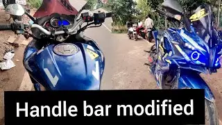 one of best KTM handle bar modified of RS 200 | modified pulsar rs 200 | full restoration
