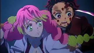 Mitsuri Saves Tanjiro and Fights Hantengu