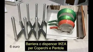 Barriera o dispencer IKEA per Coperchi e Pentole per ordinare cassettoni cucina