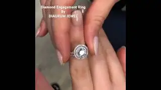 Diamond Engagement ring#DIAURUMJEWEL #RingGoal#Bligring#JewelryDesign#EternityRing#DiamondAreForever