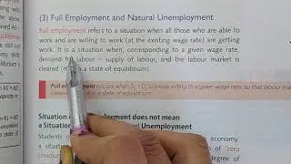 class XII, problem of deficient demand and excess demand