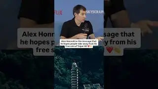 Alex Honnold on message for fans around the world after free solo of Taipei 101 ❤️ #SkyscraperLIVE