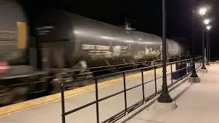 railvideo northbound CP 2 engine port henry station 11 07 2025 0116am