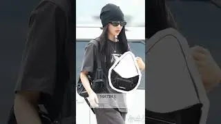 Ningning outfit at Incheon airport #ningning #aespa