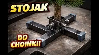 Szybki stojak na choinkę z resztek warsztatowych;)