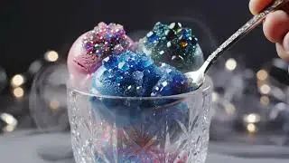 Pure Sensory ASMR | Scooping Glass Ice Cream with Crisp Clinks & Frosty Sounds