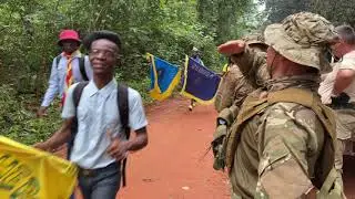 Russian soldiers in Africa. Good deeds always win.