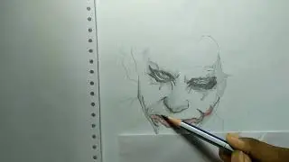Joker drawing  easy
