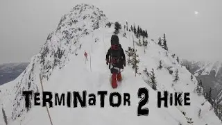 HIKING and SNOWBOARDING TERMINATOR 2 at KICKING HORSE B C