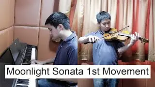 Moonlight Sonata (1st Movement) - Beethoven (Piano & Violin Cover by Ian Pranandi)