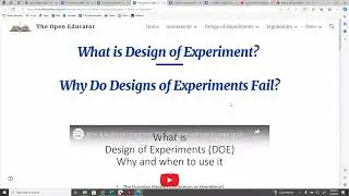 Quick Start Guide Design of Experiments