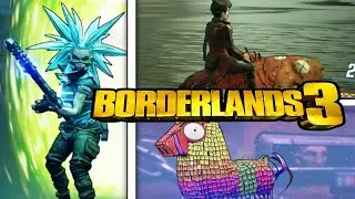 Borderlands 3 | Secrets & Easter Eggs - Fortnite Lama, Tannis on a Fish, Rick & Morty, & More