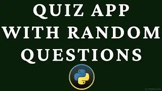 How to build a random quiz app python tkinter