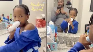 Gloss Up's Son Jayce Shows How To Use The Willo U-Shaped Electric Toothbrush!  🦷