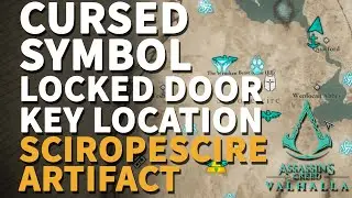 Cursed Symbol Key West of Hill Gate Remnants Artifact Assassin's Creed Valhalla Sciropescire
