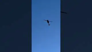 Bell UH-1 Huey Helicopter flyover