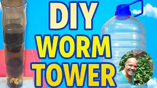 DIY Worm Tower from Recycled Bottles - No Bin Needed!