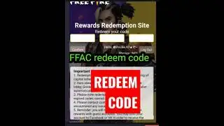 FFAC REDEEM CODE &hearts;️#freefire#redeemcode #battlegroundsmobileindia