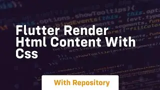 Flutter render html content with css