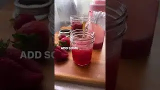 Strawberry Soda - homemade and all natural #foodie #juneteenth #summer #soda