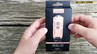 Nitecore TIP Cu - Review, Unboxing and Beamshots
