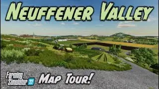 FS22 MAP TOUR! “NEUFFENER VALLEY” | NEW MOD MAP | Farming Simulator 22 (Review) PS5.