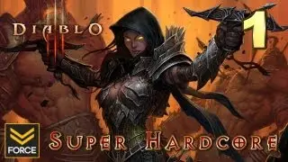 Diablo 3 Beta - SUPER HARDCORE Demon Hunter (Gameplay) Part 1