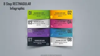 26.Create 8 Step Rectangular Infographic|Powerpoint Infographics|Graphic design|Free Template