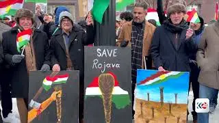 کوردانی ناشڤیل خۆپیشاندانی پشتیوانی بۆ رۆژئاوای کوردستان دەکەن