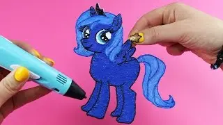 Princess Luna Child How to Draw with 3D PEN Without Sketch My Little Pony