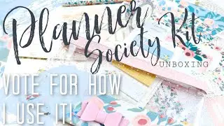 Planner Society Kit Unboxing | January 2020 | Happy Planner
