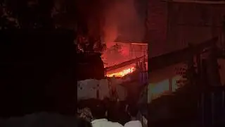 Fire Ezra&rsquo;s street Kolkata || light market burning || #fire #kolkata #shorts #viralshort