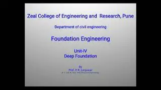 Deep foundation part 3