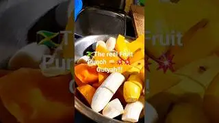 Blending Fruits to make fruit punch. Visit OutyahTV youtube channel for full video. like/share/comm
