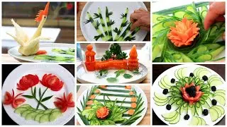 5 Super Salad Decoration For School Competition Ideas - Vegetable Carving Competition