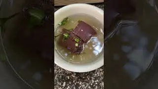 Duck blood soup