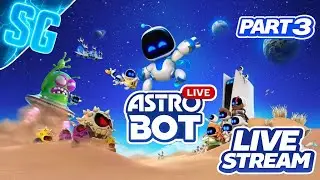 Astro Bot Gameplay Live Stream Part 3 | Full Adventure | PS5 No Commentary live stream part 2