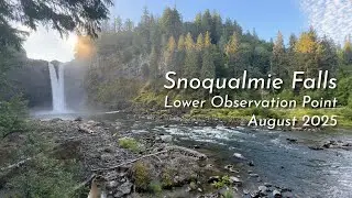 Morning at Snoqualmie Falls Lower Observation Point