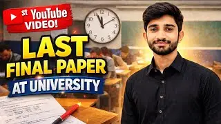 Last Final Paper at University 😰 | My First YouTube Vlog | Student Life, Exam Stress, Campus Vibes