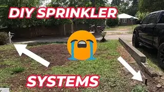 DIY SPRINKLER SYSTEM, CLEANING THE BACKYARD PART 36