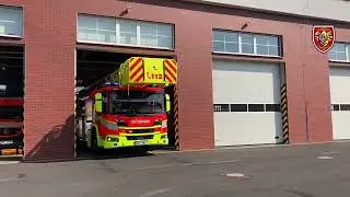 7.9.2022 Hasičské automobily na podvozcích Scania vyjíždí z ostravských stanic | HZS MSK