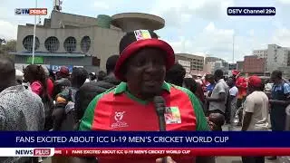 Fans excited about ICC U 19 men's cricket world cup