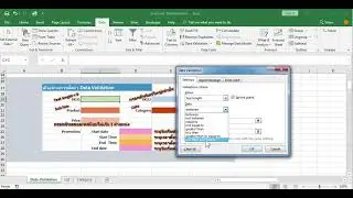 5.5.2 TextLenght Validation:พื้นฐานExcel: 5. การออกแบบสูตรคำนวณที่ซับซ้อน Creating Advanced Formulas