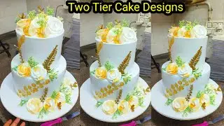 Simple Two Tier Cake Designs/Tier Cake/Two Tier Anniversary Cake/Two Tier Birthday Cake Design