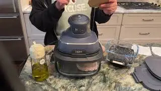 Ninja Crispi 4 in 1 Portable Glass Air Fryer Cooking System, 1500W, 4QT & 6 Cup TempWare Glass Conta