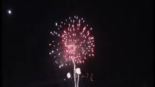 New Years Eve Fireworks over Lake George in Saint Cloud, MN