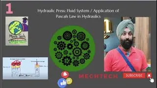 Hydraulic Press: Fluid System / Application of Pascals Law in Hydraulics.   #viral