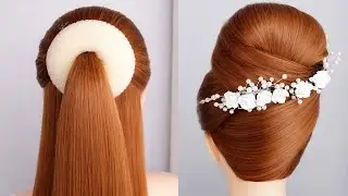 Easy Elegant Bun Updo for Wedding | Formal Hairstyle for Women