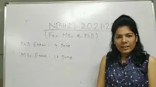 NBHM MSc and Phd Scholarship Exam Date announced, Start your preparation || P Kalika Maths