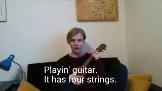 Four-stringed guitar